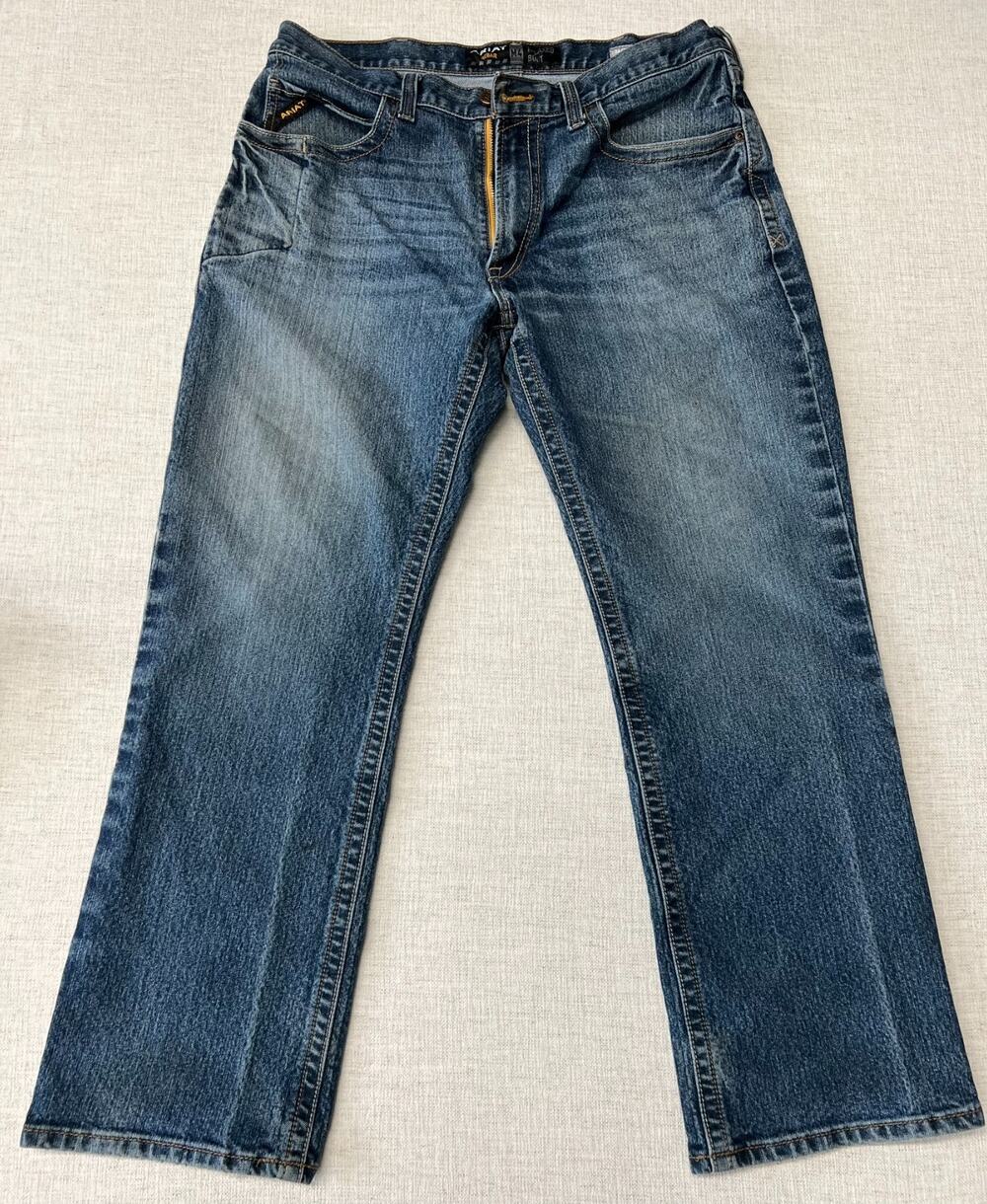 Ariat Rebar M4 Relaxed Boot Cut Jeans – Men’s 36x30